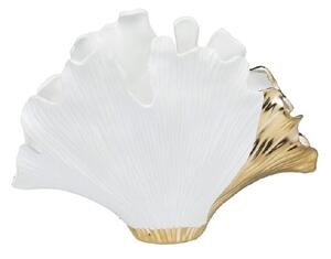 Ginkgo Elegance váza biela/zlatá