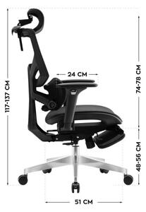 Kancelárska stolička Expert 8.7 Black Mesh