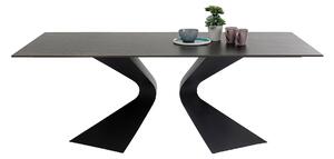Gloria jedálenský stôl čierny 180x90 cm