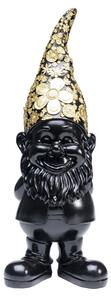 Gnome dekoračný trpaslík čierna/zlatá 61cm