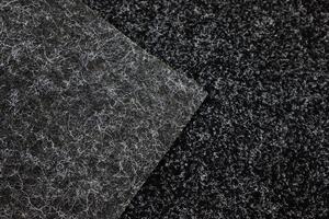 Vebe Metrážny koberec Santana 50 čierna s podkladom resine, záťažový - Bez obšitia cm