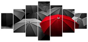 Obraz dáždnikov (Obraz 210x100cm)