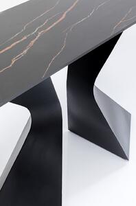 Gloria konzolový stolík čierny 140x81 cm