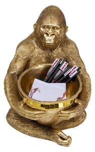 Gorilla Holding Bowl dekorácia zlatá 41cm