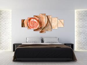 Obraz - kvet ruže (Obraz 210x100cm)