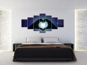 Obraz - srdce s energiou (Obraz 210x100cm)