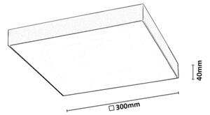 Rabalux 77000 - LED kúpeľňové stropné svietidlo TARTU 24W/230V 2800/4000/6000K IP44