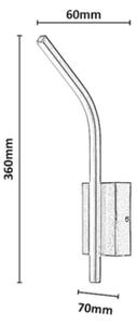 Rabalux 75089 - LED kúpeľňové nástenné svietidlo TILMANN 10W/230V 4000K IP44 zlatá