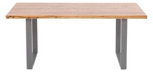 Jackie stôl dub/surová oceľ 160x80 cm