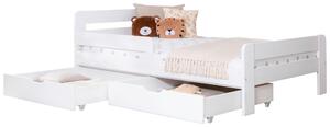 POSTEĽ S ÚLOŽNÝM PRIESTOROM, 120/200 cm biela MID.YOU - Online Only detský nábytok, Online Only