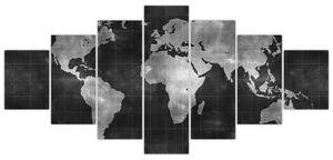 Obraz mapa sveta (Obraz 210x100cm)