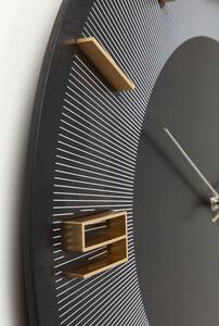 Leonardo nástenné hodiny čierna/zlatá Ø49cm