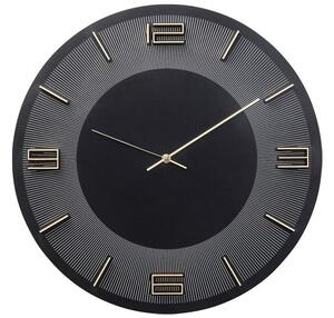 Leonardo nástenné hodiny čierna/zlatá Ø49cm