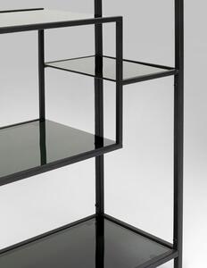 Loft policový regál čierny 100x60 cm