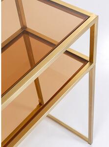 Loft Gold konzolový stolík zlatý 85x80cm