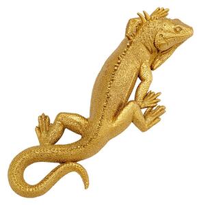 Lizard dekorácia zlatá 31x11 cm
