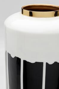 Macchie váza čierno-biela 50 cm
