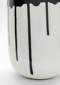 Macchie váza bielo-čierna 24 cm