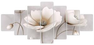 Obraz bieleho kvetu (Obraz 210x100cm)