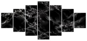 Čiernobiely mramor - obraz (Obraz 210x100cm)