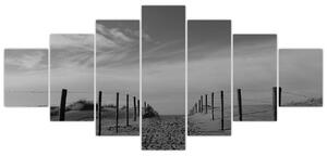 Obraz - cesta v piesku (Obraz 210x100cm)