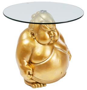 Monk príručný stolík zlatý Ø 54cm