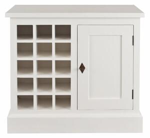 Skrinka na víno Brighton 85 cm white