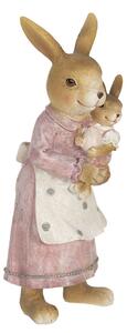 Veľkonočné dekorácie králičie mamy s zajačikom - 7 * 7 * 19 cm
