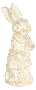 Dekorácia béžový králik s patinou - 4 * 4 * 11 cm