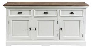 Komoda Brighton 180 x 55 x 95 cm white&natural grey