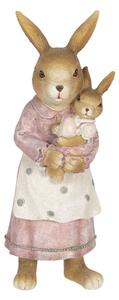 Veľkonočné dekorácie králičie mamy s zajačikom - 7 * 7 * 19 cm