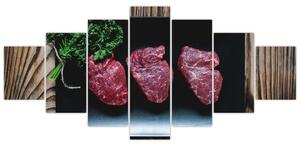 Obraz - steaky (Obraz 210x100cm)
