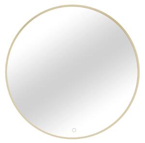 Okrúhle zrkadlo SOL s LED osvetlením - zlaté