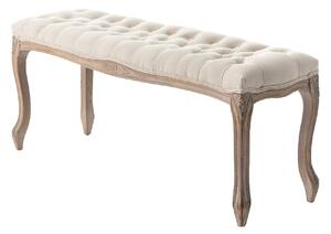 Lavička Isacco cream 114 x 38 x 48 cm: