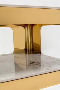 Nube Duo konferenčný stolík zlatý 130x70 cm