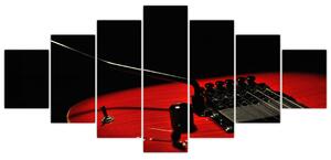 Obraz červené gitary (Obraz 210x100cm)
