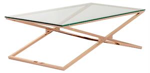 Lavička Flavio rose gold 130 x 70 x 41 cm