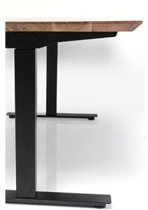 Office Symphony Black písací stôl 160x80 cm tmavo hnedý
