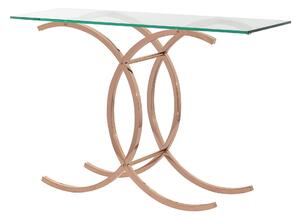 Konzolový stolík Chica rose gold 128 x 40 x 79 cm