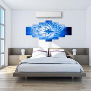 Modrý moderný obraz (Obraz 210x100cm)
