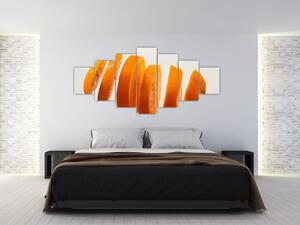 Moderný obraz - dieliky pomaranča (Obraz 210x100cm)