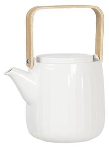 Smotanová porcelánová konvička na čaj - 0,8 L
