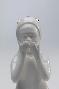 Praying Girl dekorácia čierno-biela 20 cm