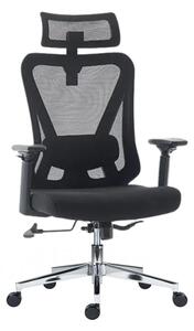 Kancelárska ergonomická stolička Neoseat KETTY — čierna, nosnosť 130 kg