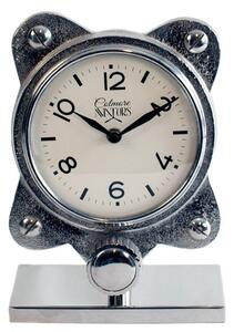 Colmore by Diga Stolové kovové strieborné hodiny - 19cm
