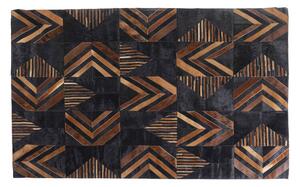 Puzzle koberec medeno-čierny 170x240 cm