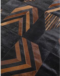 Puzzle koberec medeno-čierny 170x240 cm