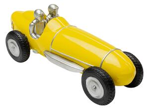 Racing Car dekorácia žltá 9 cm