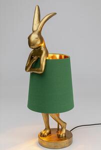 Rabbit stolná lampa 68 cm zlatá/zelená