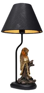 Relax Leopard stolová lampa čierna